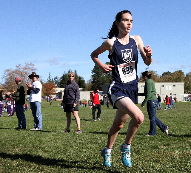 NCS XC D4  Girls-047.JPG - 2009 North Coast Section Cross Country Championships, Hayward High School, Hayward, California